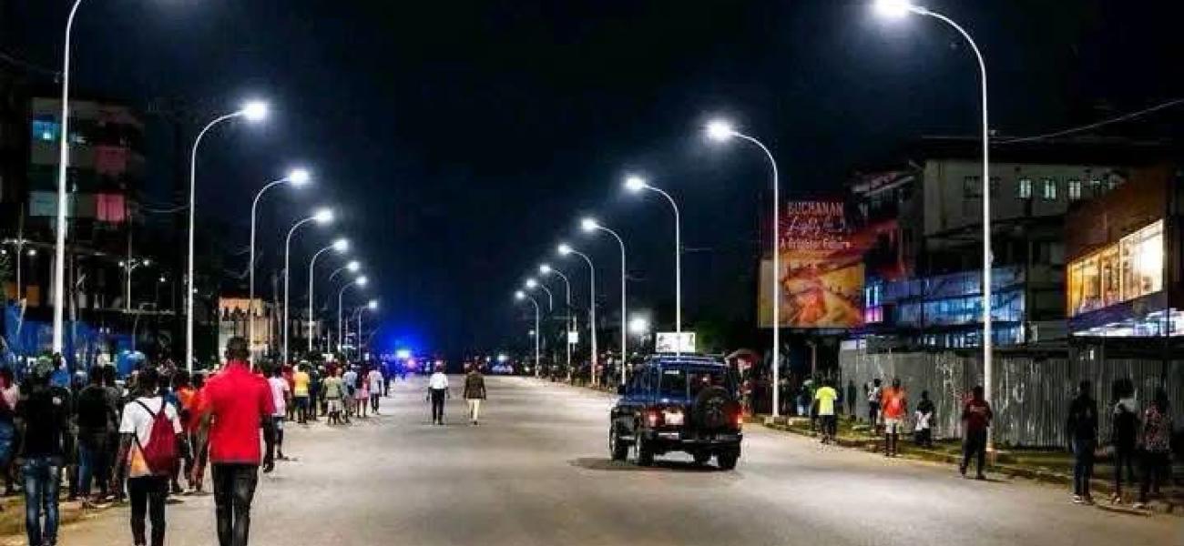 Night view of Bassa Capital 