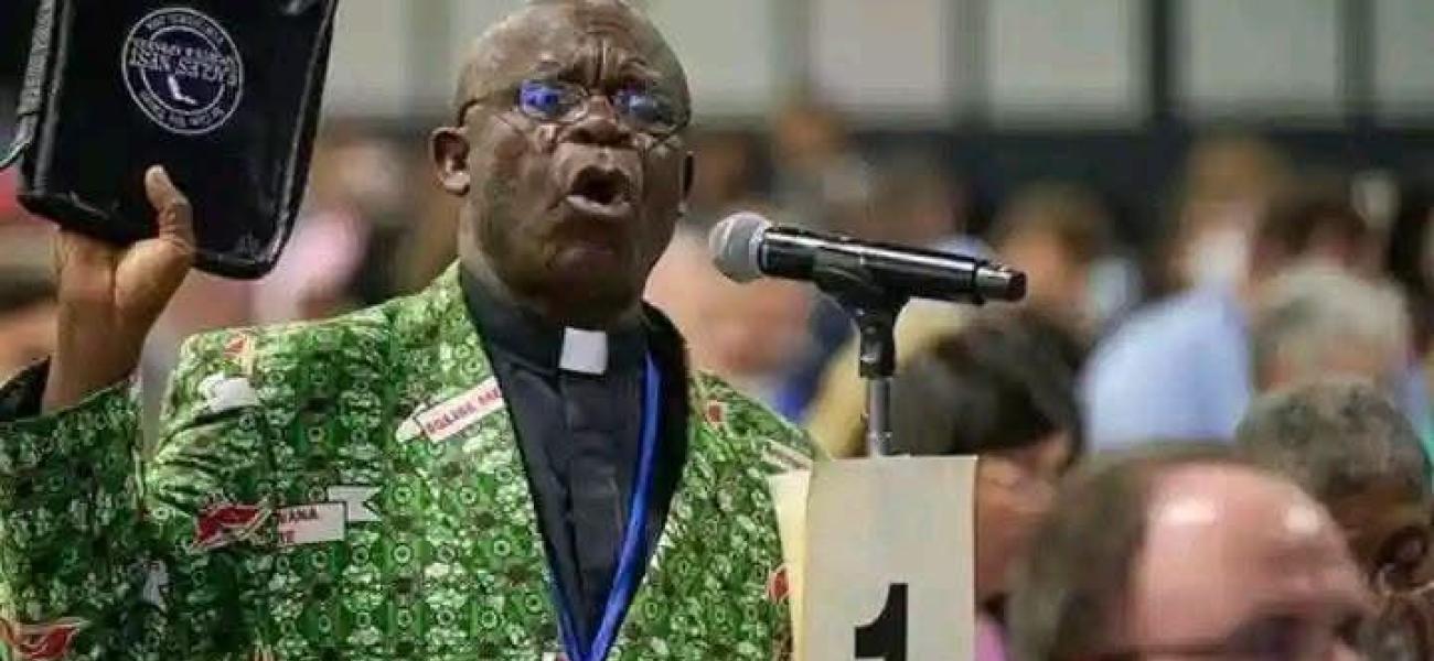 Rev. Jerry Kulah at a previous UMC Conference 