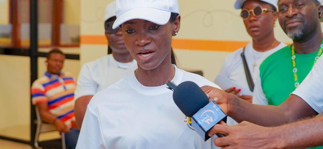 Liberia Tourism Boss in Conversation with Journalists 