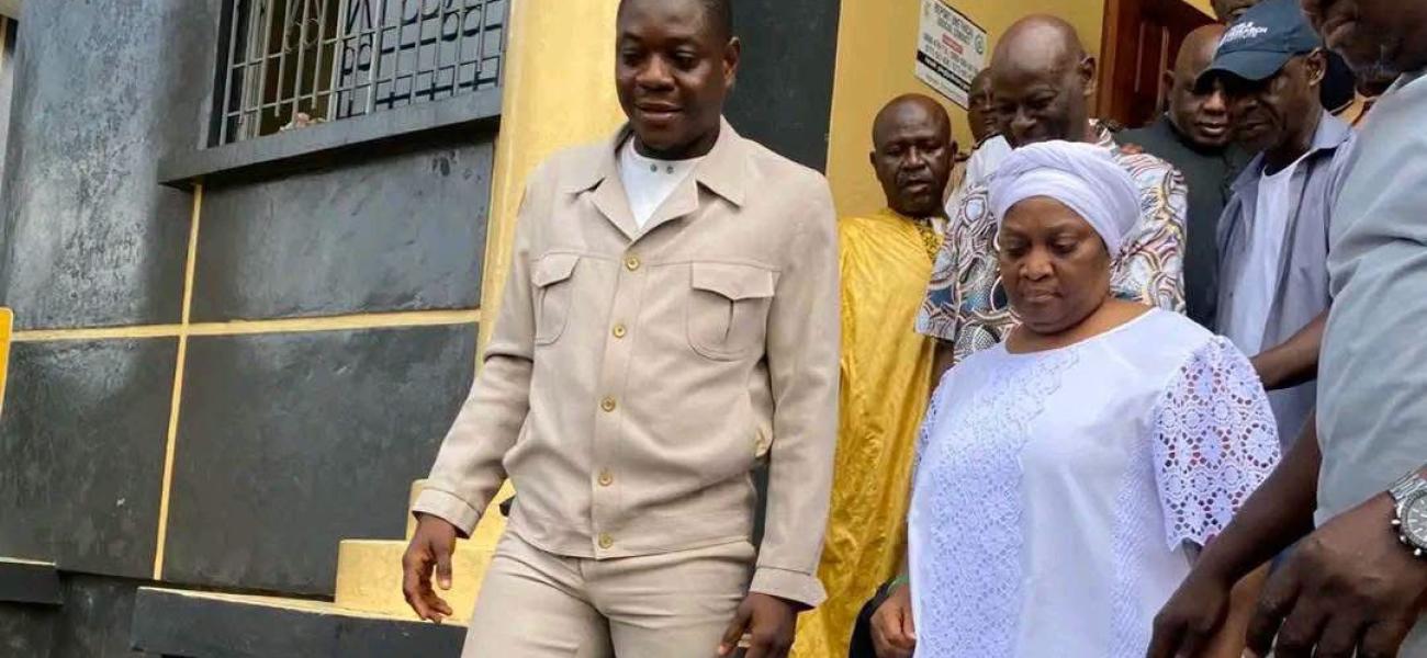 Former VP Howard-Taylor at Criminal Court "C"