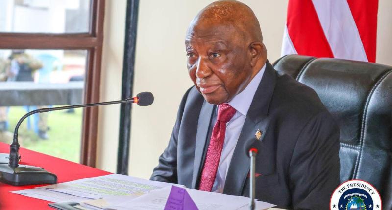 Liberian Leader President Joseph Boakai 