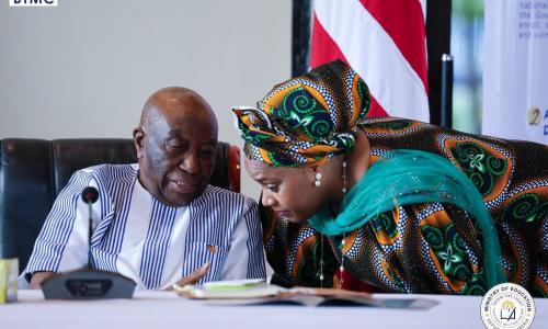 President Joseph Boakai and Education at policy meeting 