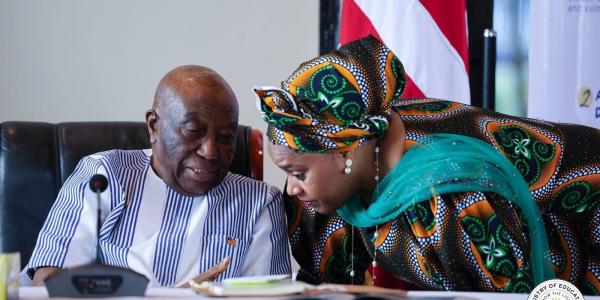President Joseph Boakai and Education at policy meeting 